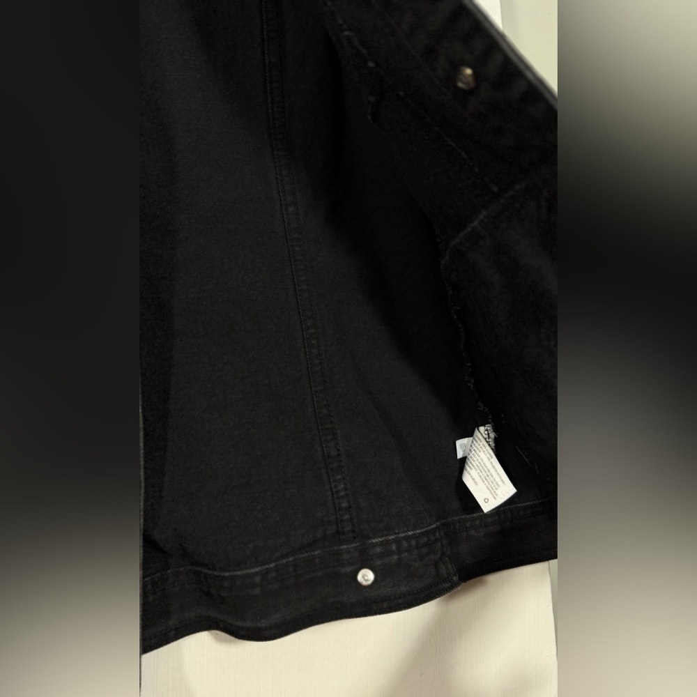 Universal Thread Size Medium Charcoal Black Denim Vest - Picture 5 of 12